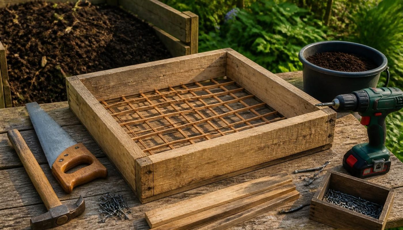 apprenez à fabriquer facilement un tamis à compost écologique en utilisant des chutes de bois, pour un jardinage plus durable et efficace.