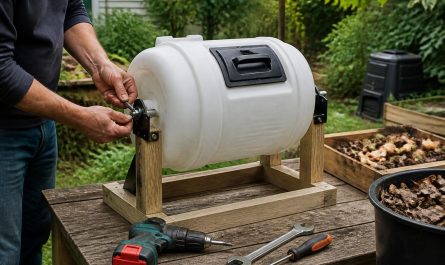 apprenez à construire facilement un composteur rotatif à partir d'un bidon alimentaire pour transformer vos déchets organiques en compost riche et écologique.
