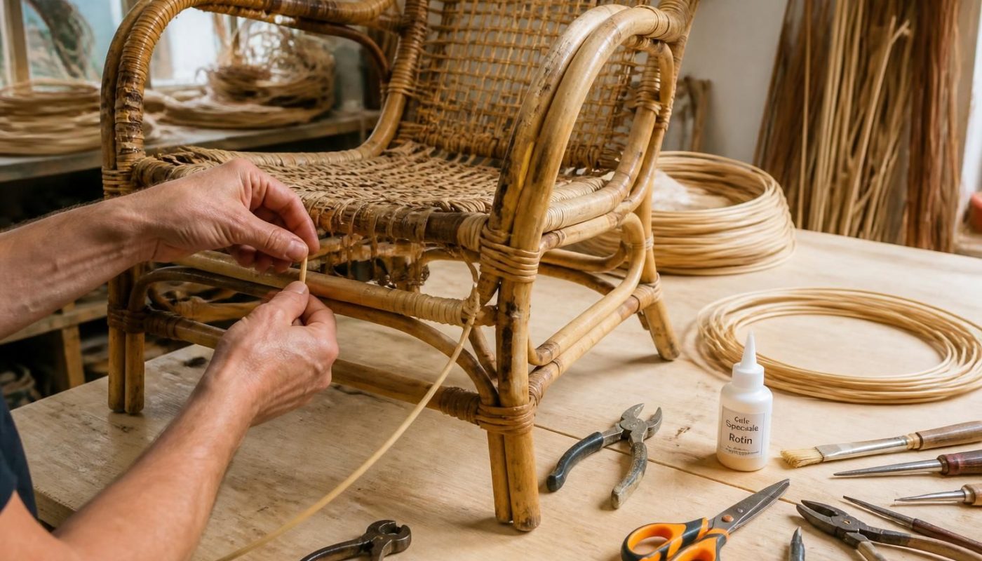 découvrez notre tuto complet pour réparer facilement un fauteuil en rotin qui se détresse et lui redonner une seconde vie avec des astuces simples et efficaces.