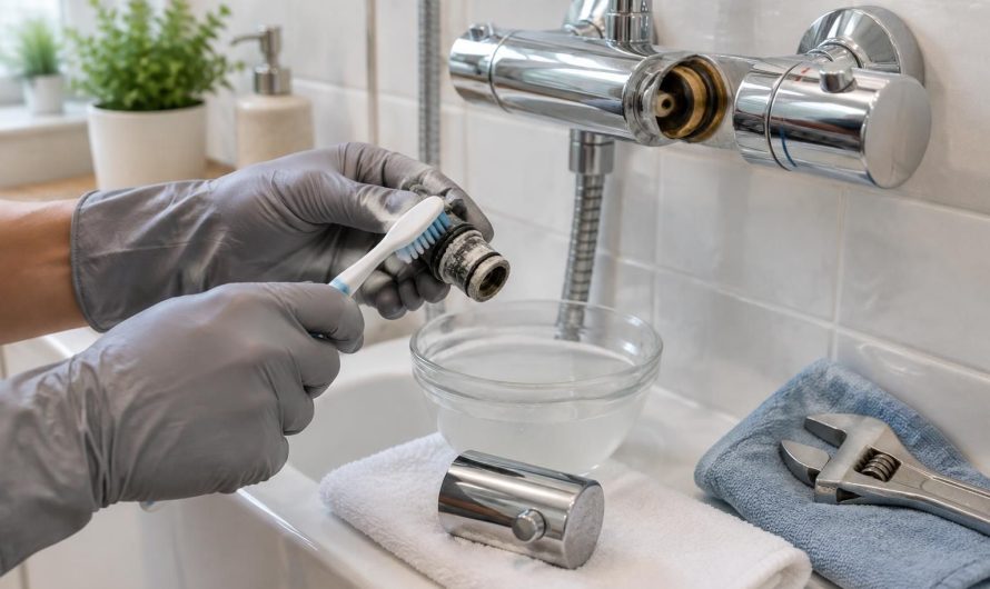 Comment détartrer un mitigeur thermostatique de douche soi-même