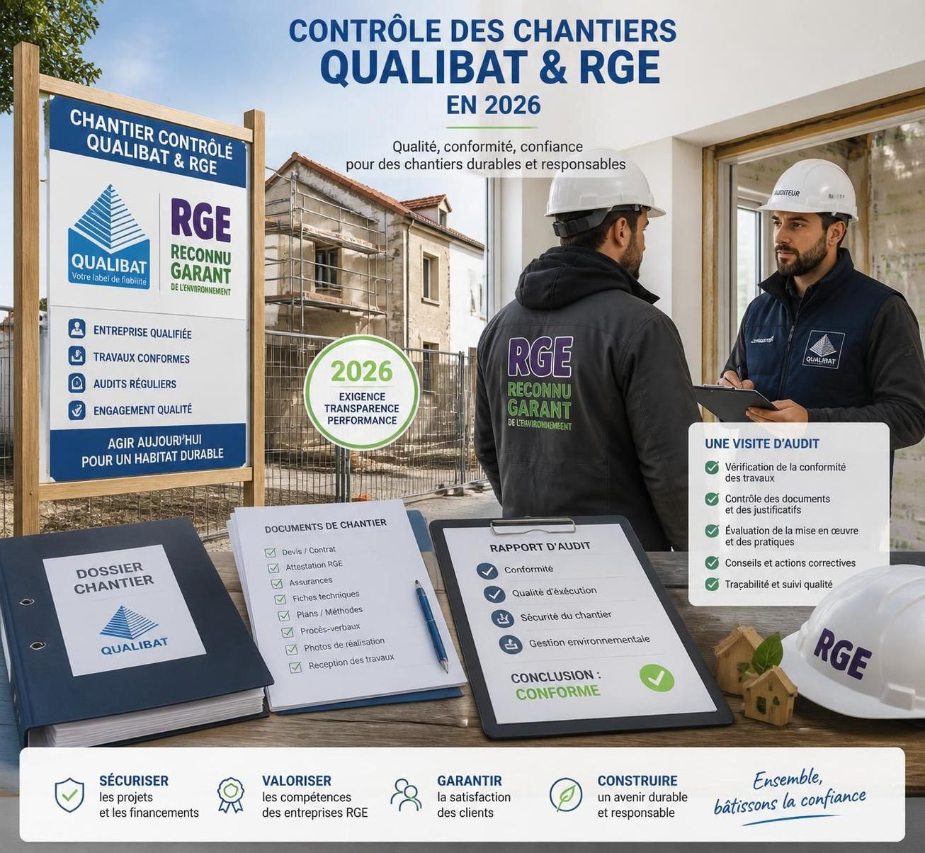 découvrez les nouvelles règles de contrôle des chantiers pour les certifications qualibat et rge, essentielles pour garantir la qualité et la conformité des travaux.