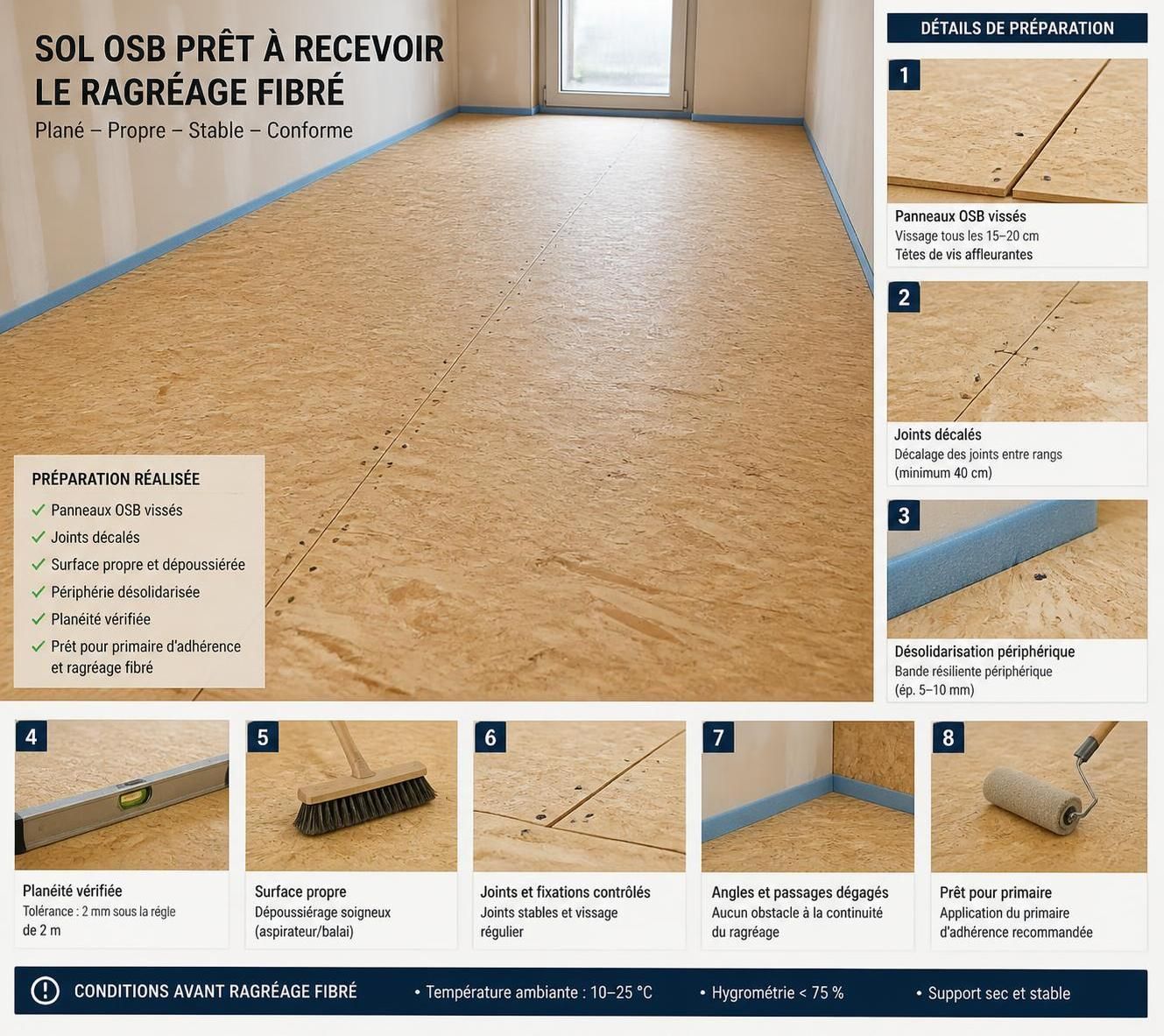 découvrez quel type de ragréage utiliser sur un plancher osb avant de poser un carrelage pour assurer une surface parfaitement lisse et durable.